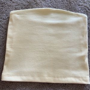 yellow american eagle tube top